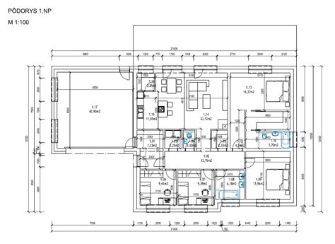 náčrt pôdorysu obývacej izby