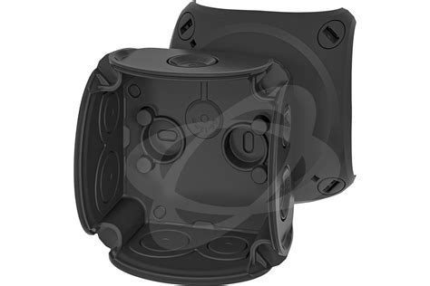 Ilustrácia vzduchotesnej elektroinštalačnej krabice s membránami