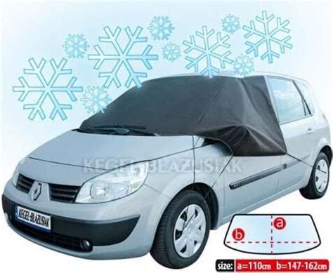 Porovnanie čelného skla s námrazou a bez námrazy