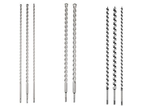 Typy vrtákov pre príklepové kladivá