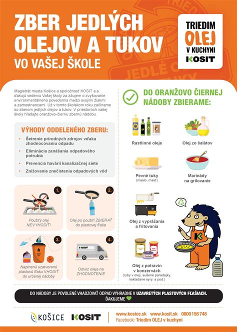Infografika o zbere a recyklácii olejov
