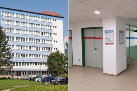 Pohľad na budovu nemocnice v Brezne