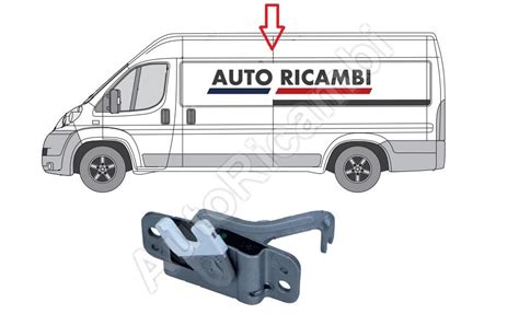 Detail obmedzovača dverí pre Peugeot Boxer