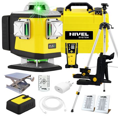 Multifunkčný krížový laser Nivel System CL5G v akcii pre interiérové práce