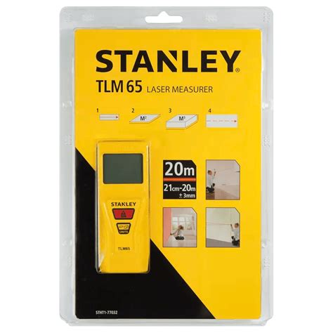 Displej laserového diaľkomeru Stanley TLM65 s meraním