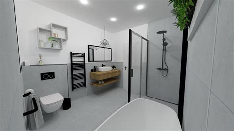 Návrh novej dispozície kúpeľne a WC
