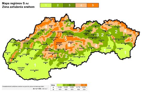 Mapa radónových oblastí na Slovensku