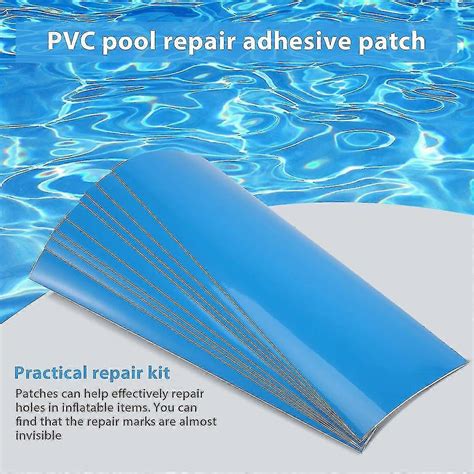 Detail hotovej a vysušenej PVC záplaty na nafukovacom člne