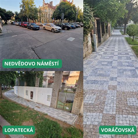 novovybudovaný chodník s mestským osvetlením