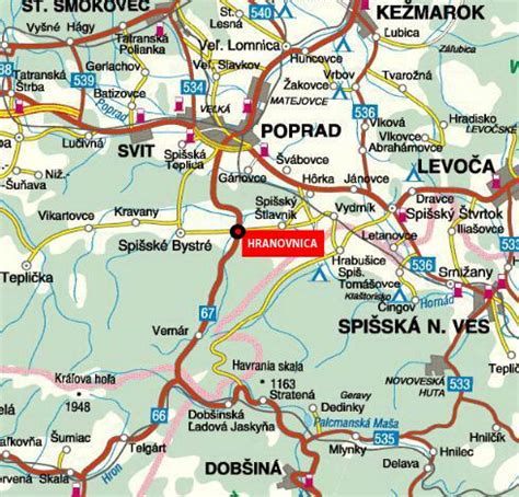 mapa okolia vrchu Oblík