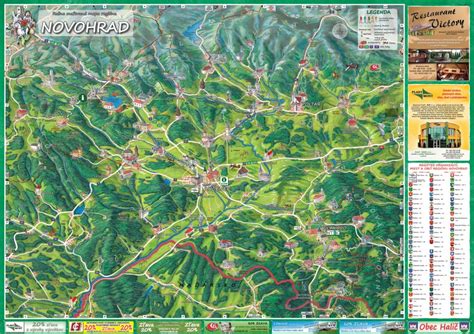 mapa regiónu Novohrad s vyznačením obce Píla