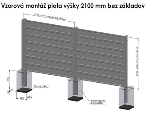 Montáž betónových dosiek do stĺpikov