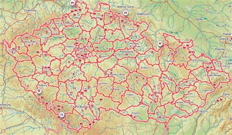 Mapa Púchovského okresu s vyznačenou obcou Lúky