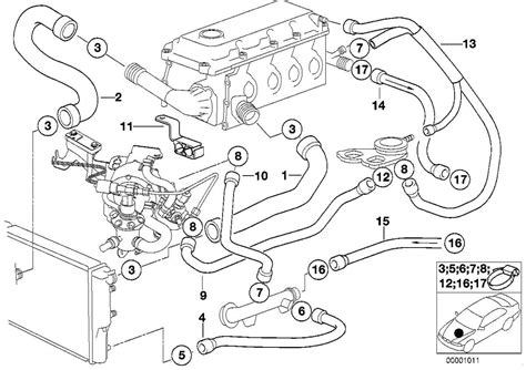 Diagram motora BMW E46 (M52/M54)