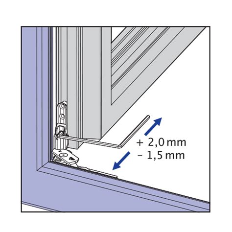 Detail nastavenia prítlaku (excentrický čap/valček) na plastovom okne/dverách