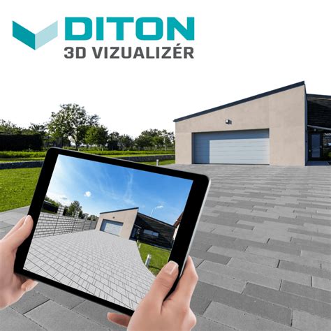 Ukážka DITON 3D vizualizéra pre ploty a dlažby