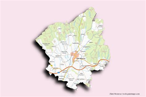 Mapa umiestnenia pobočky Blachotrapez Zlaté Moravce