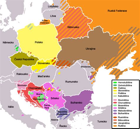 Mapa slovanských kontaktov štúrovcov