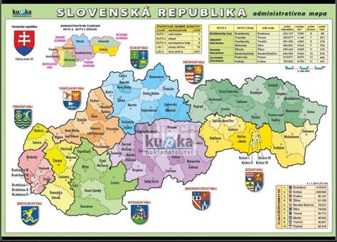 Mapa Slovenska s vyznačenými predajnými miestami