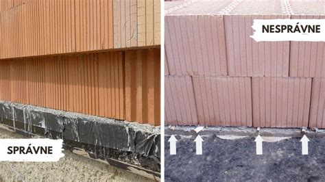 Správne založenie prvého radu tehál