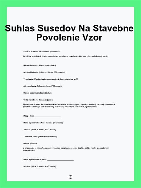 Schéma získania súhlasu od susedov a správcu