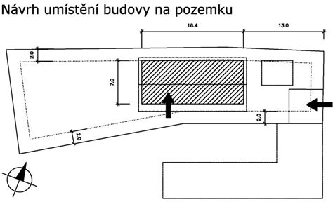 Schéma umiestnenia stavby na hranici pozemku a zatepľovacieho systému