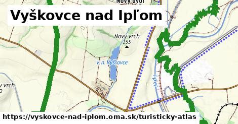 Mapa obce Vyškovce nad Ipľom a okolia