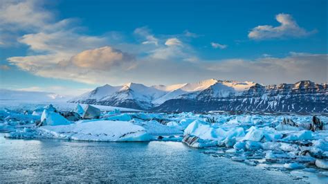 Letecký pohľad na ľadovec Vatnajökull