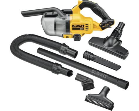 Akumulátorový vysávač DeWalt pri práci v dielni