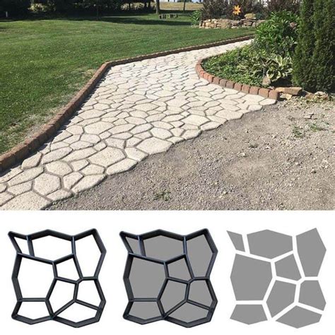 plastová forma na betónový chodník s geometrickým vzorom
