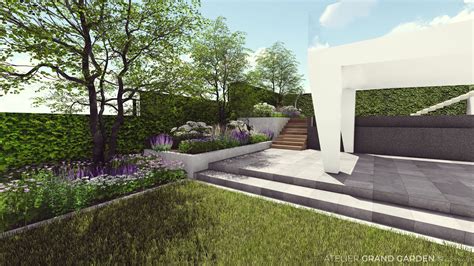 Vizualizácia záhrady s použitím vymývanej dlažby