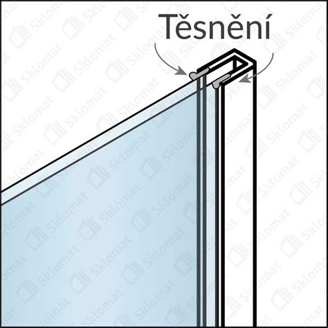 Schéma prierezu profilu a tesnenia