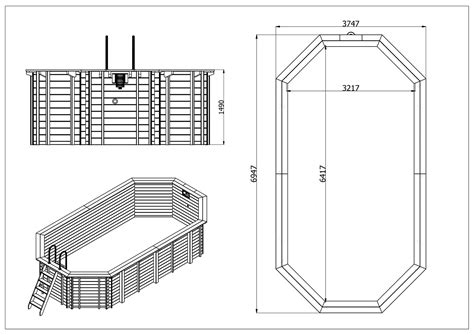 Ilustrácia montáže konštrukcie bazéna
