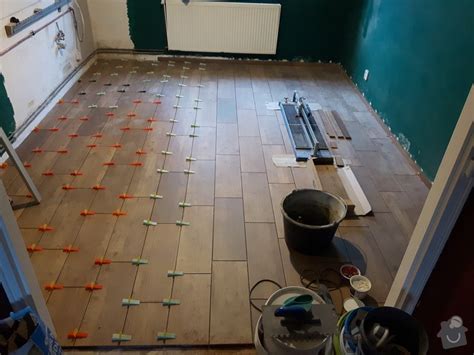 hotová pokládka dlažby