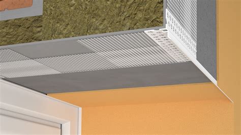 Schéma montáže rohovej lišty na fasádu