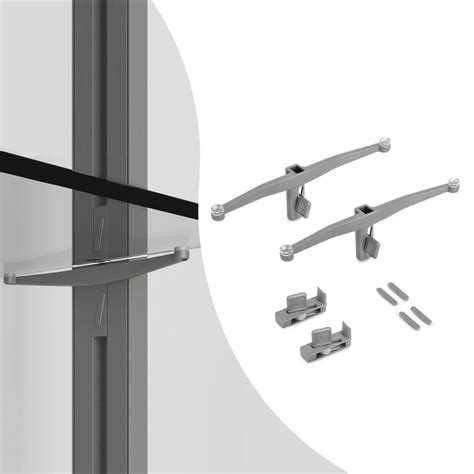 Držiak na sklenenú policu