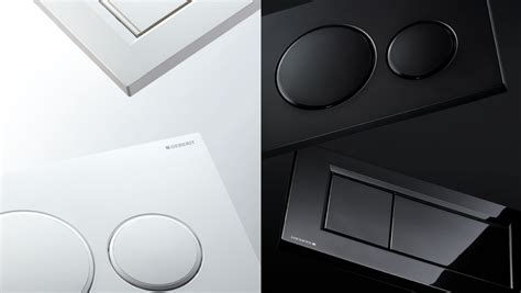 Rôzne typy ovládacích tlačidiel Geberit