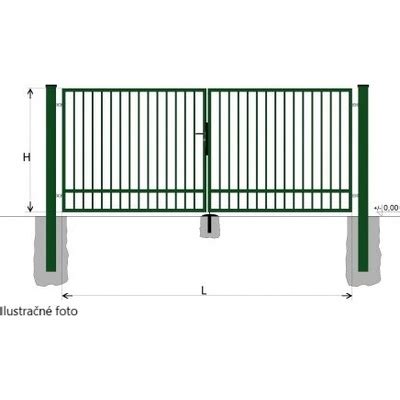 Detail bránky IDEAL Zn+PVC s ukážkou materiálu a konštrukcie