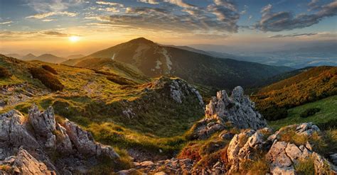 krajina slovenskej prírody a malebné pozemky