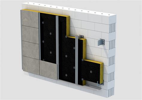 Schéma vrstiev kontaktnej fasády s minerálnou izoláciou