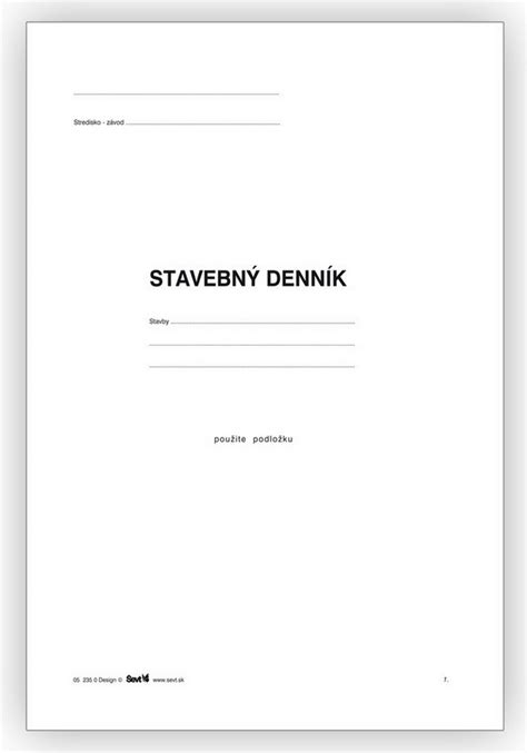 Dôležité dokumenty pre rekonštrukciu: stavebný denník a projekt