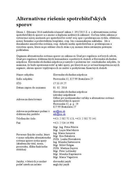 Grafický prehľad možností riešenia sporov pri zmluvách