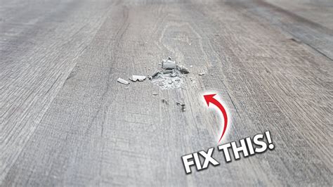 Steps for repairing glued vinyl floor