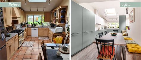 Before and after renovation of flexible floor