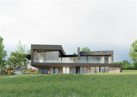 Architektonický návrh rodinného domu s tehlovým murivom HELUZ