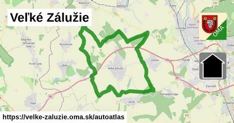 Mapa umiestnenia Píly Veľké Zálužie v obci Veľké Zálužie, okres Nitra