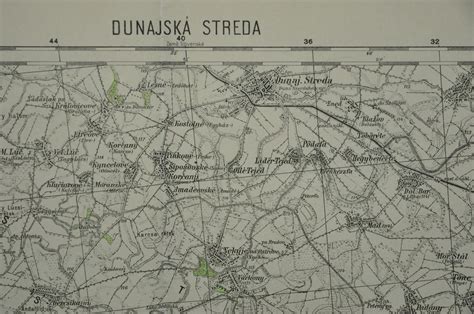 Mapa Dunajskej Stredy s vyznačenou križovatkou