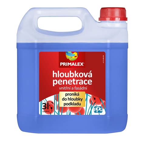 Primalex Hĺbková penetrácia - vizualizácia účinku na stene