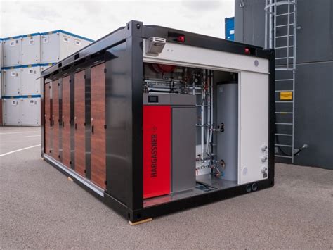 Vizualizácia kontajnerovej kotolne Hargassner so solárnymi kolektormi THERMO|SOLAR