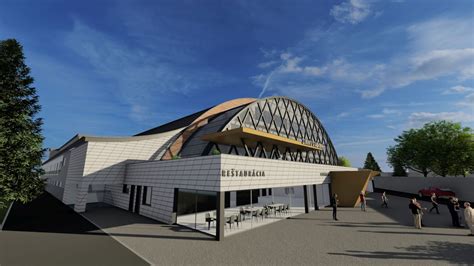 Vizualizácia nového zimného štadióna Banská Bystrica